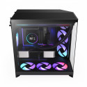 PC korpus H9 Flow RGB+ miditorn aknaga, must