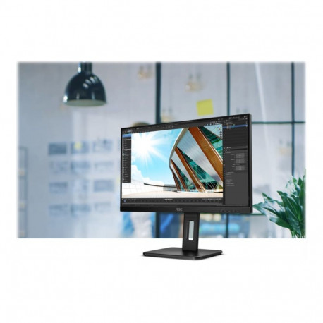 AOC monitor Q24P2Q 23.8inch 2560x1440 QHD IPS 250cd/m2 1000:1 4ms HDMI VGA DisplayPort kõlaritega