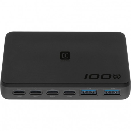 Laadija Cellular Line 6 ports, 4 USB‑C 100W+2 USB‑A 30W