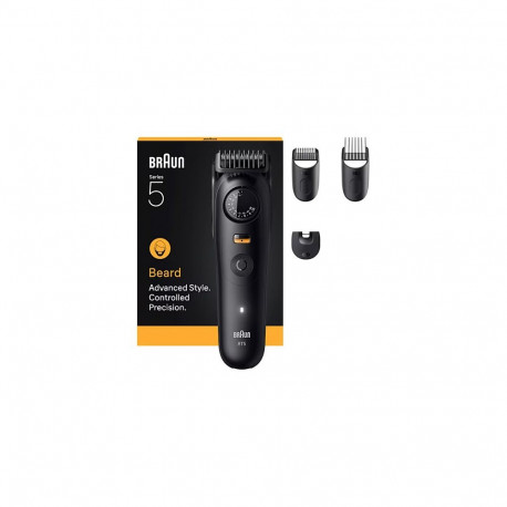 Braun habematrimmer BT5520 244992 Series 5 aku/vahelduvool 4 otsikut, matt must