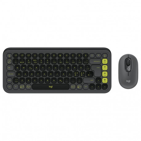 Logitech klaviatuuri- ja hiirekomplekt POP ICON COMBO (PAN), grafiit