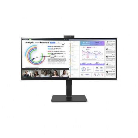 "86,4cm/34'' (3440x1440) LG 34BQ77QC 21:9 5ms IPS HDMI USB-C UWQHD Black"