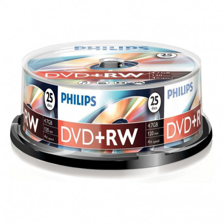 "1x25 Philips DVD+RW 4,7GB 4x SP"