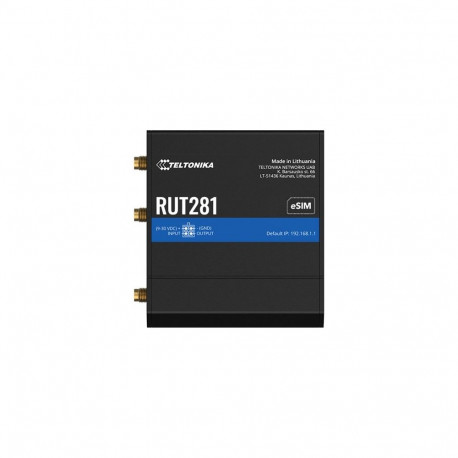 TELTONIKA NETWORKS RUT281 SIM eSIM 4G/LTE/3G/2G Router with GLOBAL Teltit Modem