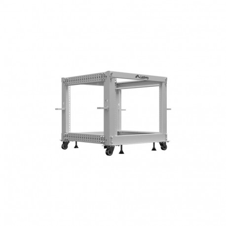 Lanberg 19-tolline avatud rack OR01-6109-S 9U reguleeritav 65.7 x 60 x 57.7cm, hall