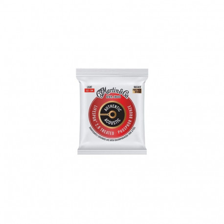 Acoustic Guitar String Set - Martin MA540T Light 12-54 Phosphor Bronze Strings