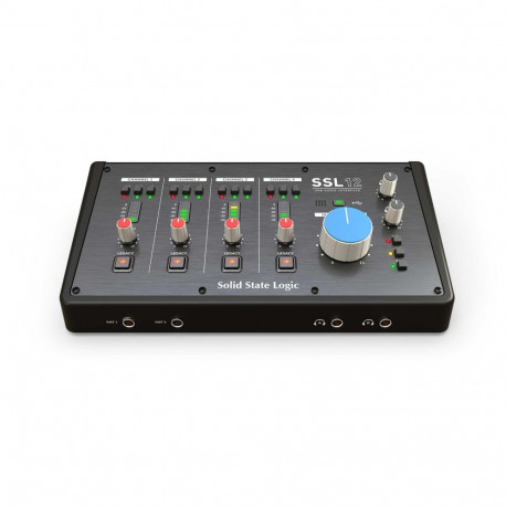 Audio Interface - Solid State Logic SSL12 12 Inputs, 8 Outputs, USB-C Black