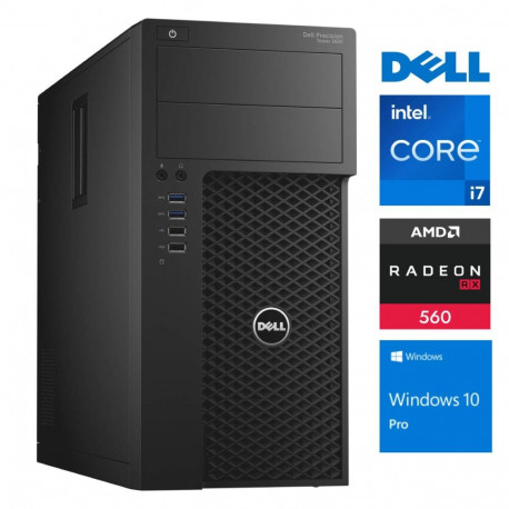 DELL 3620 Tower i7-7700 64GB 256SSD M.2 NVME RX560 4GB WIN10Pro