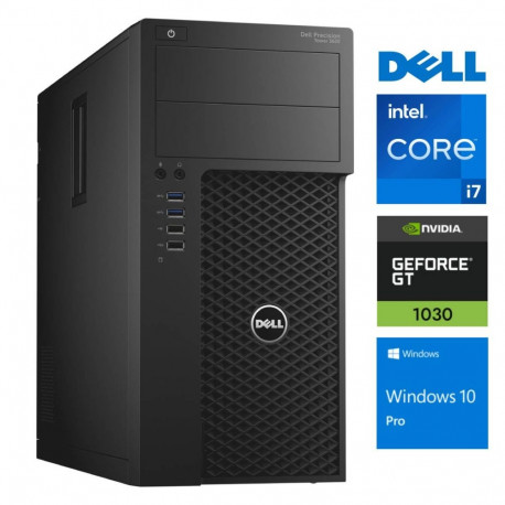 DELL 3620 Tower i7-7700 32GB 256SSD M.2 NVME GT1030 2GB WIN10Pro