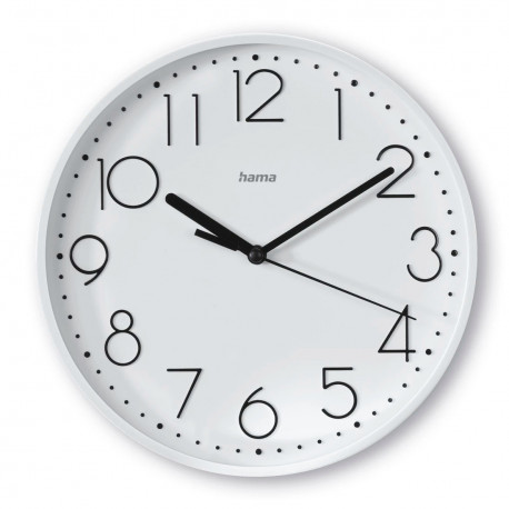 Hama wall clock Salina, white