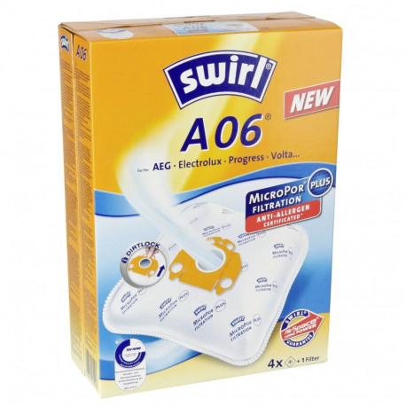 Staubsaugerbeutel A 06 MicroPor (4 Beutel, 1 Abluftfilter)