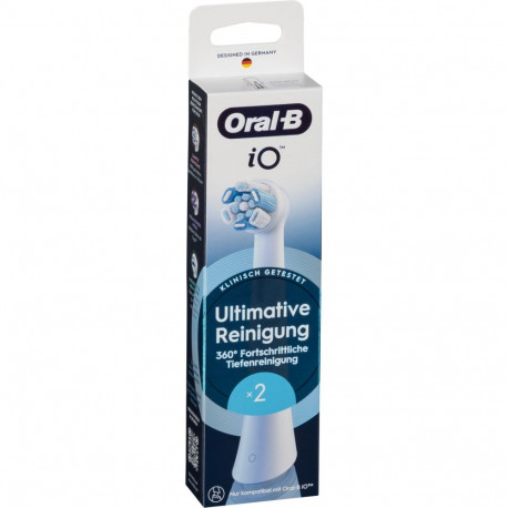 Oral-B iO Ultimative Reinigung 2er (weiß, Überlegene Plaque-Entfernung)