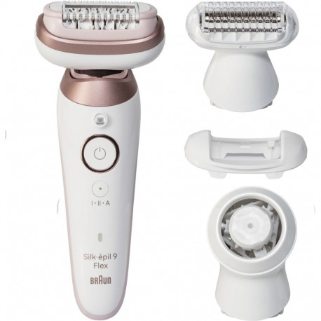 Silk-épil epilaator 9-360 3D SensoSmart, valge/roosakuldne