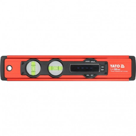 Yato Electronic Spirit Level YT-30396 268 mm, 2 vials, LCD display, magnet, battery, IP65