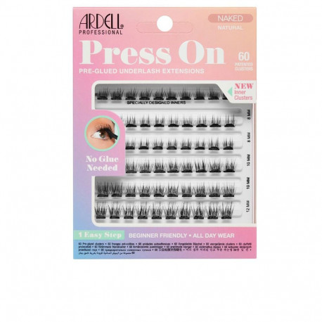 ARDELL PRESS ON pre-glued underlash extensions #naked natural 60 u