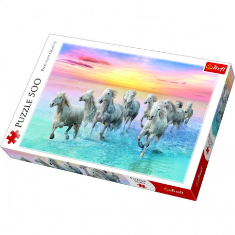 TREFL puzzle White horses 500 pcs