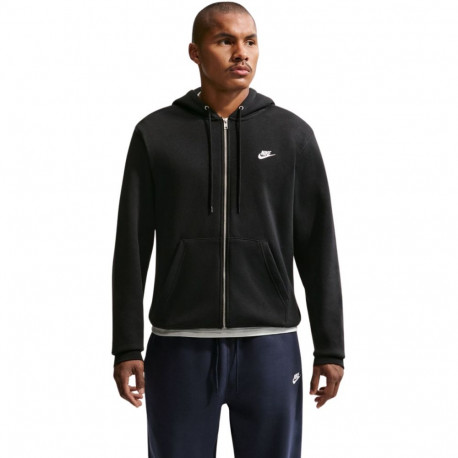 Nike meeste kapuutsiga täistõmblukiga pusa FN3861 010 club bb M, must