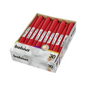 TABLE CANDLE 24.5 CM RED