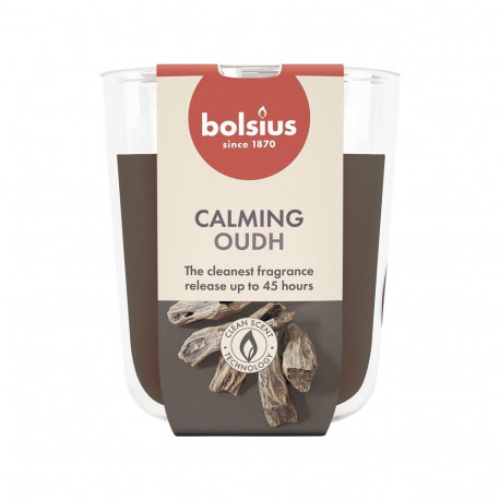 CANDLE SCENTED OUD WOOD H9.7CMD8.5CM