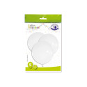 BALLOONS WHITE D45CM 5PCE