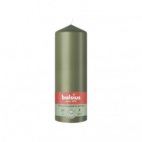 PILLAR CANDLE OLIVE H20CM/D6.8CM
