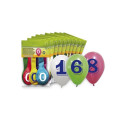 BALLOONS 5260-5 OVAL WITH NUMBER 8