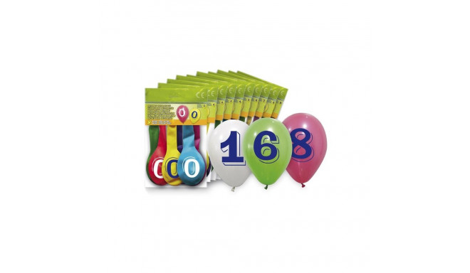 Balloons õhupallid 5260-5 ovaalsed numbriga 8
