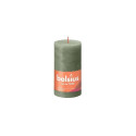 PILLAR CANDLE RUSTIC OLIVE H13CM/D6.8CM