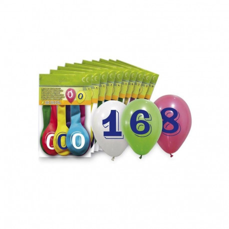 Õhupallid 5260-1 ovaalsed numbriga 8