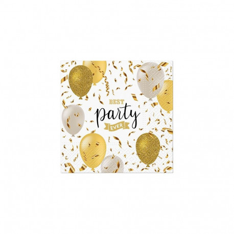 NAPKINS PAPER CONFETTI 33X33CM 20 PCS