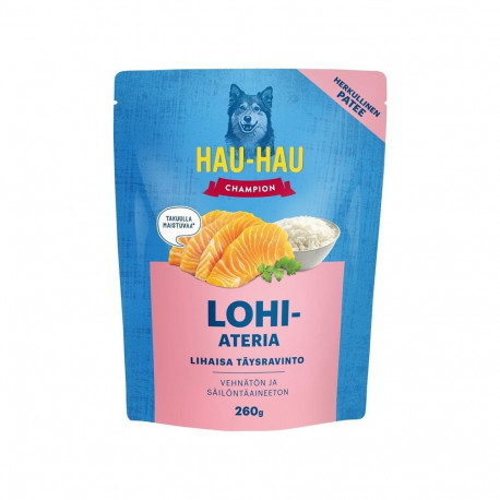 WET DOG FOOD HAUHAU CHAMPION SALMON 260G