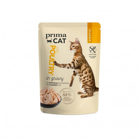PRIMACAT CLASSIC POULTRY IN GRAVY 85G