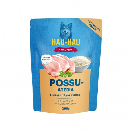 WET DOG FOOD HAUHAU CHAMP PORK&CHCKN 260