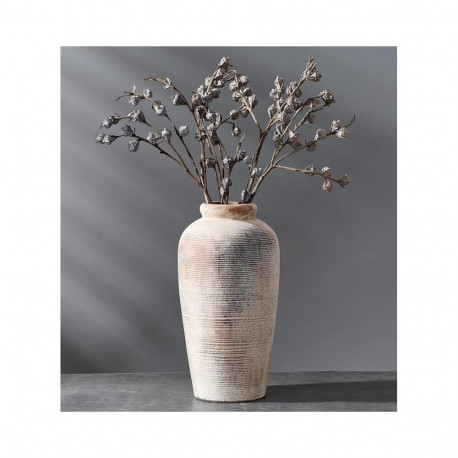Domoletti keraamiline vaas H28cm, naturaalne