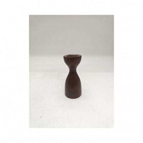 CANDLESTICK WOODEN H11CM