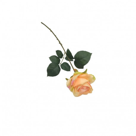 FLOWER ARTIFICIAL ROSE ORANGE 51CM