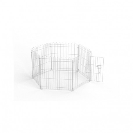 RABBIT CAGE FENCE WITH ROOF