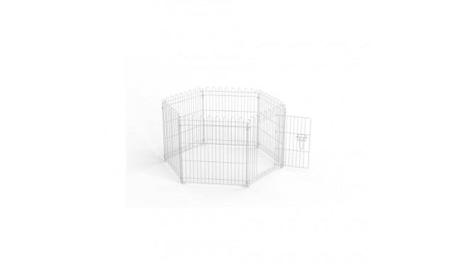 RABBIT CAGE FENCE WITH ROOF