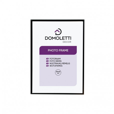 PHOTO FRAME ALUM 30X40. DOMOLETTI BLACK