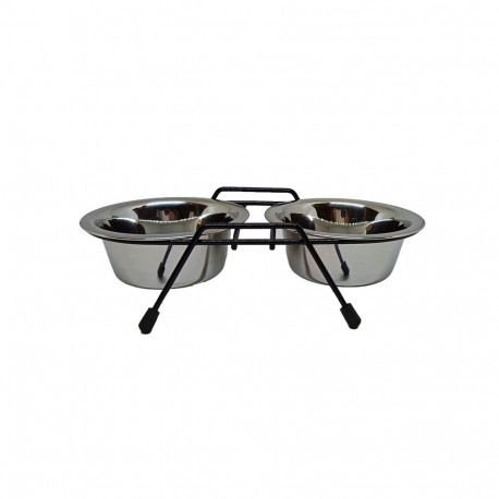 DOUBL BOWL METAL WITHSTAND HOPPY 2X0.9L