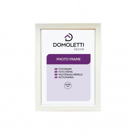 PHOTO FRAME PINO 40X50. DOMOLETTI WHITE