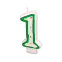 NUMERAL CANDLE 1 HEIGHT 7.3 CM