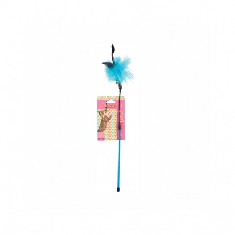 CAT TOY FEATHER FISHING ROD AS