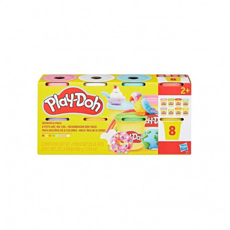 TOY DOUGH PLAYDOH COMPOUND 8PCS G0513