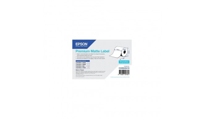 Epson Premium Matte Label - Continuous Roll: 102mm x 35m
