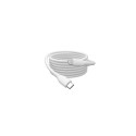 Digitus Lightning silicone connection cable, USB-C - Lightning, 1m, white