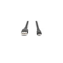 Digitus Lightning silicone connection cable, USB-A - Lightning 2m, black