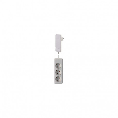BACHMANN SmartPlug lamepistik 3-pesaline maandusega pistikupesade riba 1,6m, valge