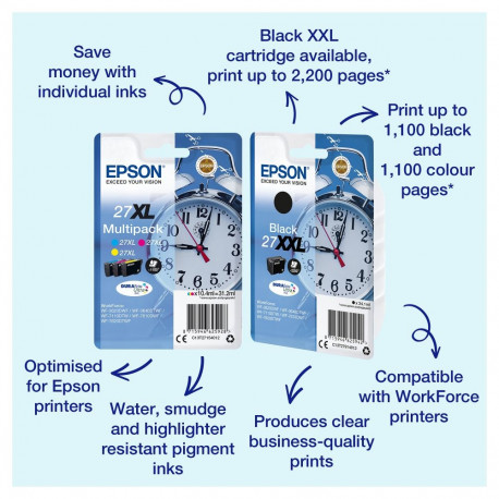 Epson tindikassett C13T27134010 #27 XL, magenta