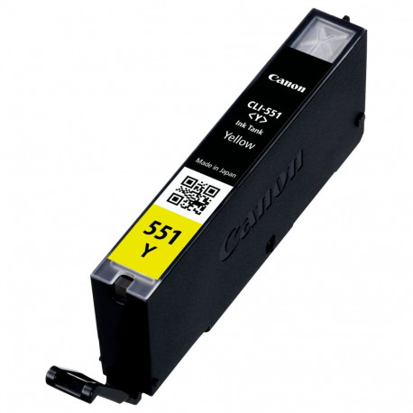 Canon tintkassett CLI-551Y 6511B001 kuni 347 lehte vastavalt ISO/IEC 24711, kollane